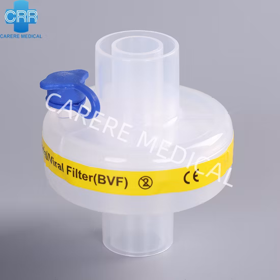 Medical Equipment Hospital Equipment Disposable BV Filter Bacteria Virus Filter PP Hmef Filter with Gas Sampling Line Ports for Adult Pediatric