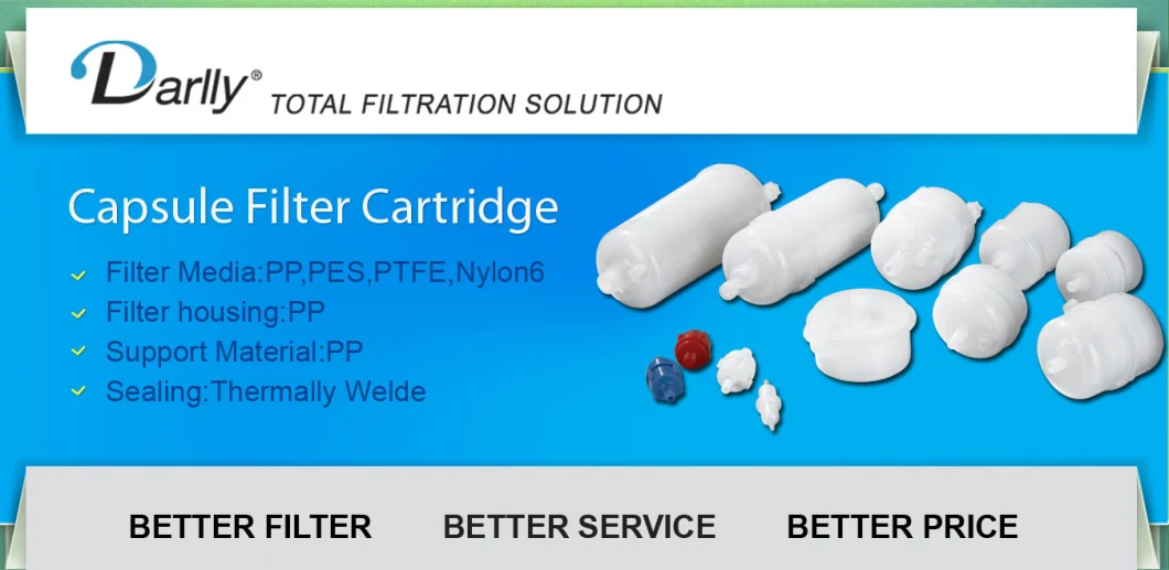 Absolute Sterile PTFE Capsule Depth Filter Cartridge Darlly Filtration