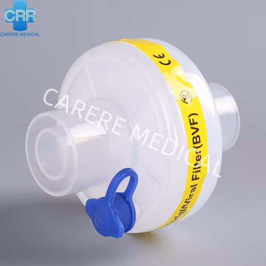 Medical Equipment Hospital Equipment Disposable BV Filter Bacteria Virus Filter PP Hmef Filter with Gas Sampling Line Ports for Adult Pediatric